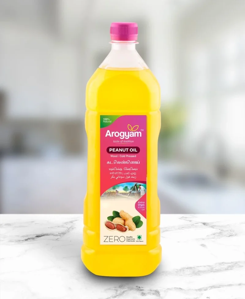 Cold pressed groundnut oil