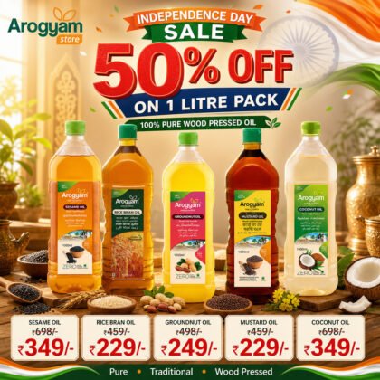 Independence Day Sale – 50% OFF on 1L Wood Pressed Oils!