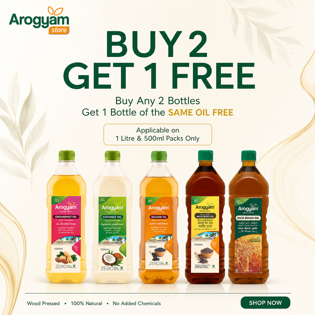 Arogyam Wood Pressed Oil - Buy 2 Get 1 FREE - Image 2