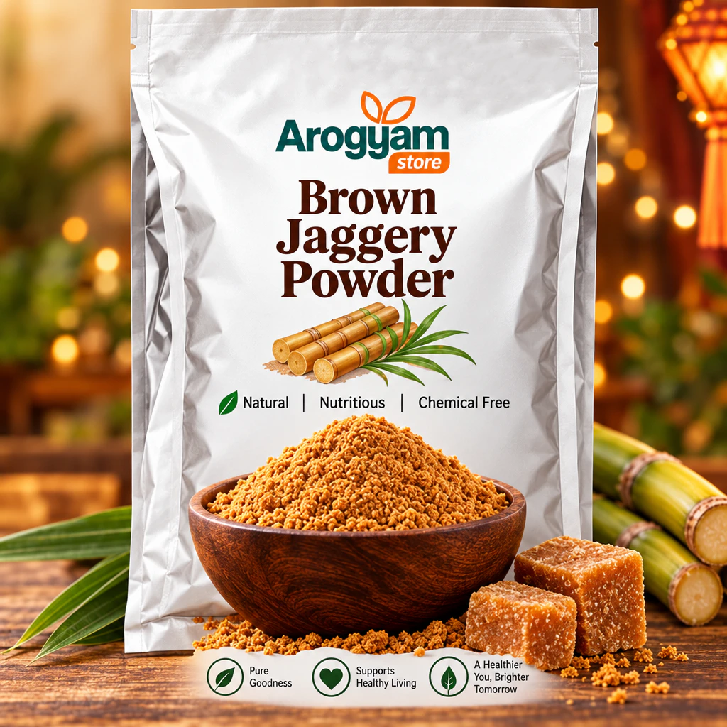 Arogyam Diwali Offer Buy 4 Kg & Get 1 Kg FREE!! Brown Jagger Powder & Himalayan Salt - Image 3