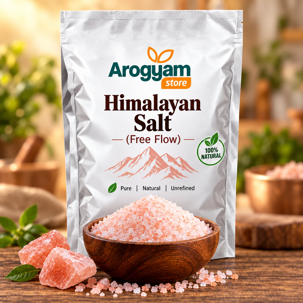 Arogyam Diwali Offer Buy 4 Kg & Get 1 Kg FREE!! Brown Jagger Powder & Himalayan Salt - Image 2